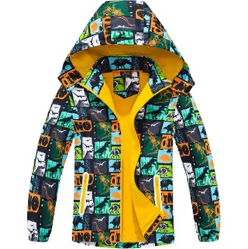 Chlapecká bunda Chlapecká TEPLEJŠÍ BUNDA zelená Kugo B2991N (Chlapecká zateplená bunda s fleesem)