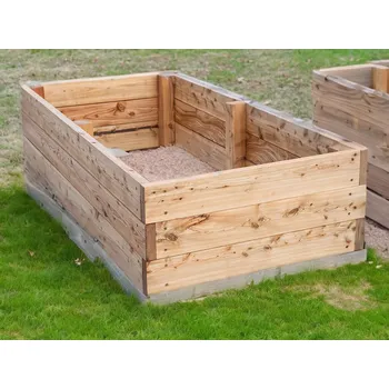 Vyvýšený záhon Kokoza Vyvýšený modřínový záhon Flera – 200 × 100 × 36 cm Montáž: Ano, Náplň: Ne