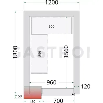 Panely ke stavebnicovým boxům s 120 mm izolací | TEFCOLD, CR 120x180x220