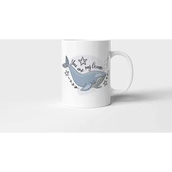 Hrnek You Are My Ocean - Červená