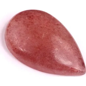 Korálek Kabošon Strawberry quartz č.580 (33x20mm)