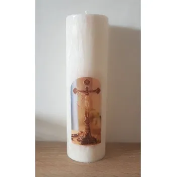 Svíčka Svíčka s motivem Ježíše na kříži, Vůně libovolná vůně