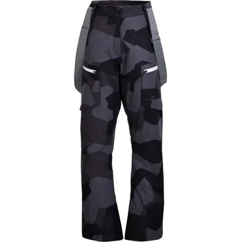 Snowboardové kalhoty NYHEM - ECO Dámské lyžařské kalhoty, černá - maskáčový vzor XL