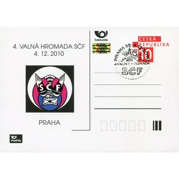 Poštovní známka Česká pošta (2010) CDV 101 O - P 178 - 4. Válaná hromada SČF + příl. razítko