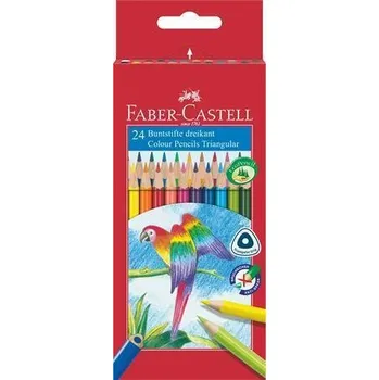 Pastelka Barevné pastelky "Parrot", 24 barev, trojhranné, FABER-CASTELL 116544