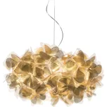 SLAMP CLISS00GNM01T00000EU Clizia Mama Non Mama Gold Medium, designové svítidlo s čirým kabelem, 2x12W E27, prům. 53cm