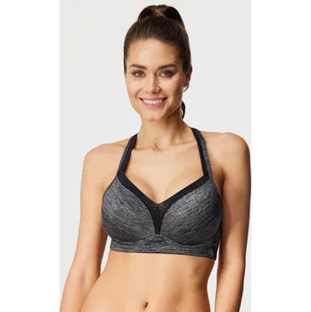Dámské spodní prádlo Sportovní podprsenka Outrun Grey Push-Up