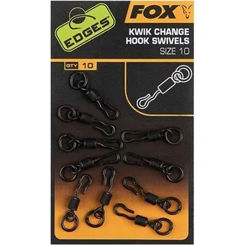 Obratlíky Fox Edges Kwik Change Hook Swivels 10ks - 11