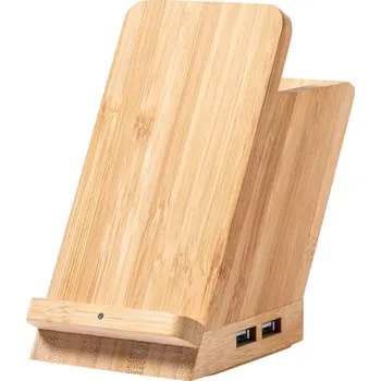 USB hub Eterna multifunkční stojánek na pera - přírodní - AP722168