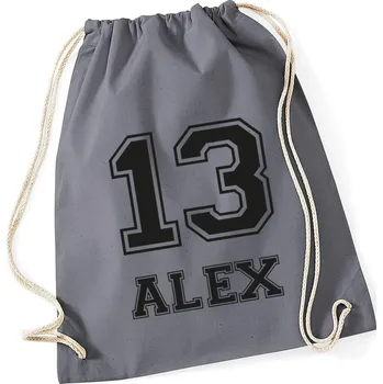Městský batoh TRK Vak na záda se jménem JERSEY Barva: Šedá