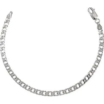 Náramek Stříbrný náramek dvojpancr délka náramku 20cm