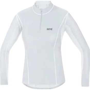 cyklistický dres GORE M Women WS Base Layer Thermo Turtleneck-light grey/white-38