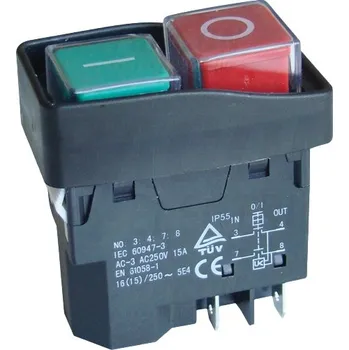 vypínač Tracon SSTM-035 Bezpečnostní tlačítko, miniaturní, upev.zaklapnutím, černý rám 5PIN, 230 VAC, 12A/AC3, IP54, 6,3×0,8 (Tracon SSTM-035)