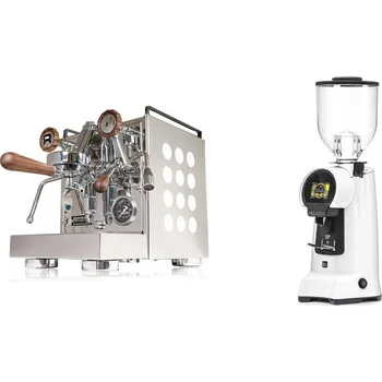 Kávovar Rocket Espresso Appartamento, white, walnut + Eureka Helios 75,…