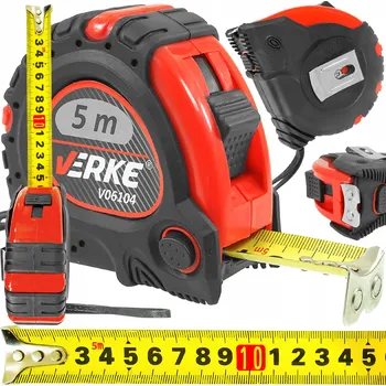 metr Metr svinovací 5mx24mm žlutý, Verke V06104