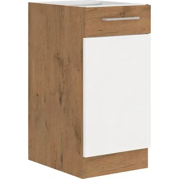 FALCO Kuchyňská skříňka Vega 40 D 1F dub lancelot/bílý lesk