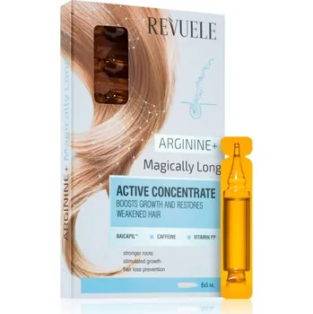 Vlasová regenerace Revuele Active Hair Concentrate Arginine+ Magically Long ampule pro růst vlasů a posílení od kořínků 8x5 ml