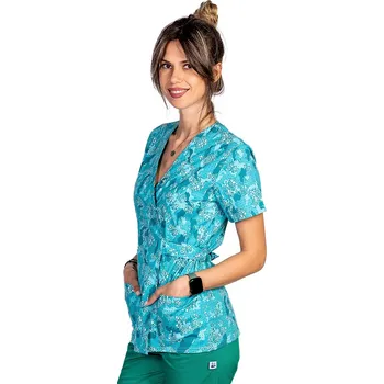 Zdravotnický oděv Mint zdravotnická halenka - pásek/army - dámská | drinuniforma.cz