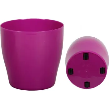 Obal na květináč Obal na květník LIVING + kolečka plastový d35x35cm