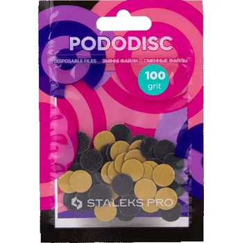 Staleks Pedikúrní disky XS 10mm hr.100 černé 50ks