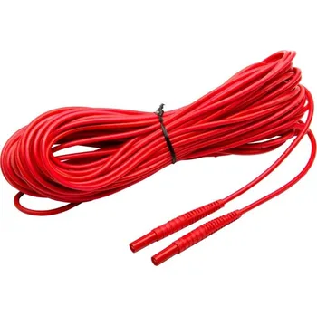 elektrický kabel Sonel 20 m červený kabel 1 kV (banánové zástrčky)