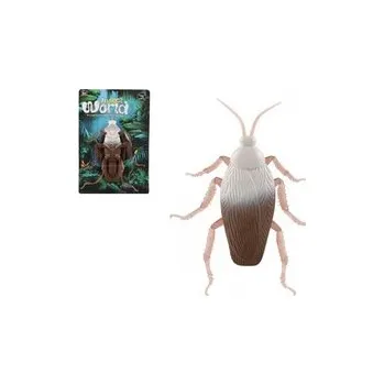 plyšák Šváb antistresový pevné tělo plast/silikon 14x22cm na kartě