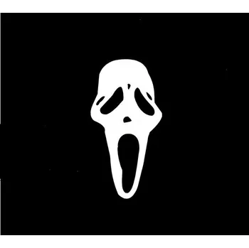 Samolepicí dekorace na vozidlo Samolepka Scream bílá