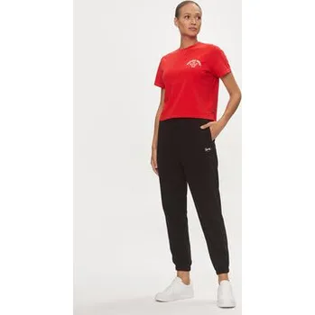 Pánské tričko Tommy Jeans T-Shirt Retro DW0DW17831 Červená Boxy Fit XS