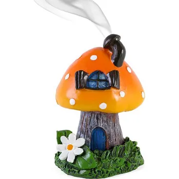 Svícen Stojan na vonné kužely Oranžová muchomůrka - Podzimní design by Lisa Parker