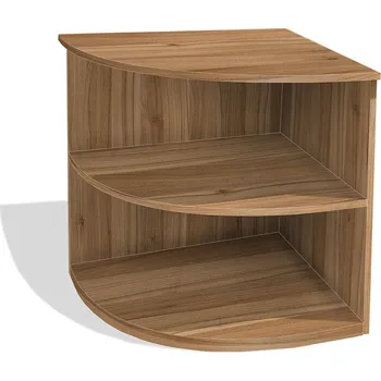 Šatní skříň Nabytekmorava Rohová policová kancelářská skříň Alfa 90 barva lamina: ořech lyon