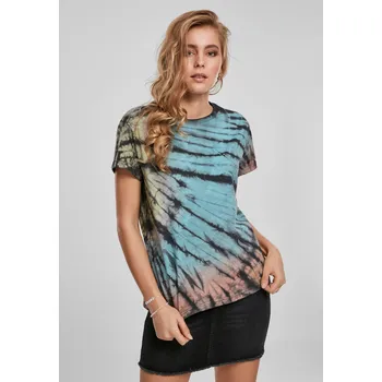 Dámské tričko Dámské tričko Tie Dye Boyfriend Tee černé Urban Classics šedá 2541207