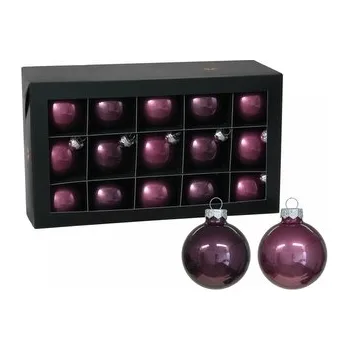 Skleněné baňky orchidej 5,7 cm, sada 30 ks