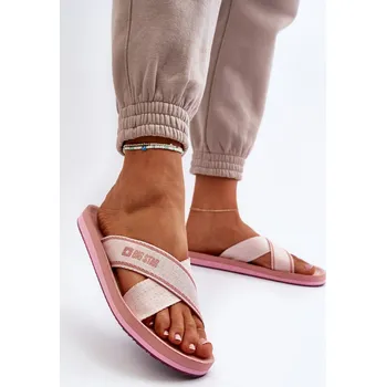 Dámské pantofle Dámské žabky Big Star NN274A057 Barva: Růžová, Velikost: 36