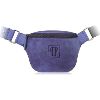 Kabelka Paolo Peruzzi Kožená praktická dámská ledvinka PAOLO PERUZZI; švestková