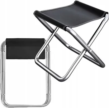 rybářské křeslo Skládací rybářská stolička KRT08 stříbrná/černá