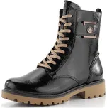 Remonte kotník šněrovací lakovaný černý D8663-00 - 40 | P686996