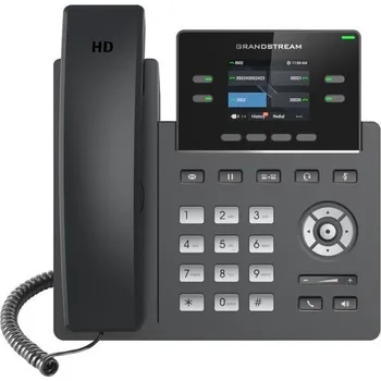 Stolní telefon Grandstream GRP2612 [VoIP telefon - 2x SIP účet, HD audio, 16 prog.tl.+4 předvoleb, 2xLAN 100Mbps]