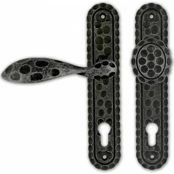 příslušenství k bráně K914 rustiko klika KOULE Pravá 90mm vložka Levá Pevná pravá