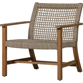 Dřevěné zahradní křeslo v béžové a přírodní barvě Copper – Exotan ID_1677052