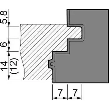 VBD 35,0x24,0x2,0 pro sadu na dveřní zárubně 49105