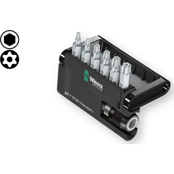 Bit Sada bitů bit-check 7 tx bo universal 1, rychloupínací hlava, wera, 056158