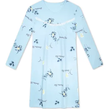 Dámská noční košile Dámská noční košile - Wolf D2343, světle modrá Barva: Modrá, Velikost: L