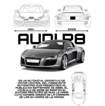 Nášivka NAŽEHLOVAČKA - Audi R8