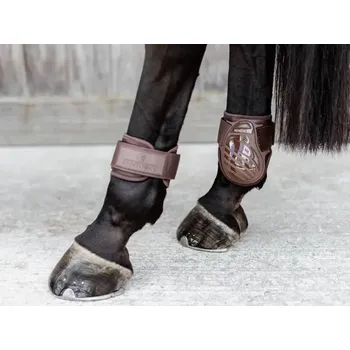 Koňské kamaše Strouhačky KENTUCKY Young Horse - hnědé, S