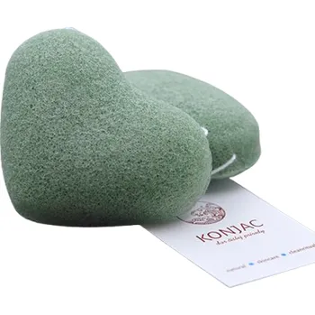Odličovací ubrousek Konjac Konjaková houbička s extraktem ze zeleného čaje, 1 ks Tvar: Srdíčko