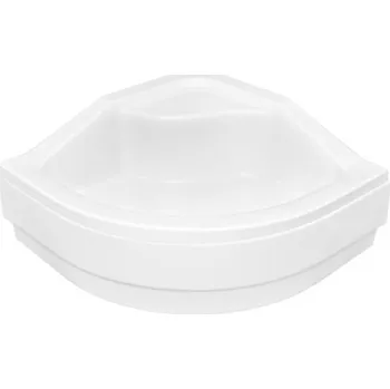 Sprchová vanička Panel k vaničce OLIVER I čelní 80x80x25 cm čtvrtkruhový bílý VANKOLIVEI80CP