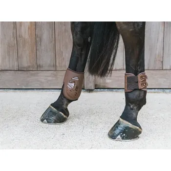 Koňské kamaše Strouhačky KENTUCKY Elastic - hnědé, M