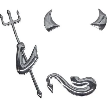 Samolepicí dekorace na vozidlo Samolepka - znak Devil chrom