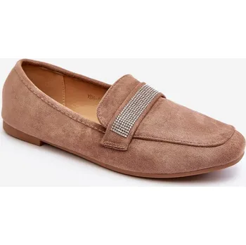 Dámské mokasíny Dámské Mokasíny S Cyrkoniemi Ralrika Barva: Béžová, Velikost: 39