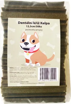 Pamlsek pro psa Jopopet Dentální kříž Kelpa 12,5 cm 50 ks